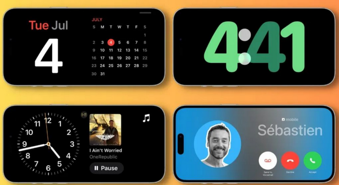 钟山苹果手机维修分享iOS17横屏充电待机显示有什么好处 