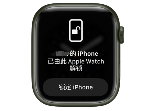 钟山苹果手机维修分享用 AppleWatch 解锁配备面容 ID 的 iPhone方法 